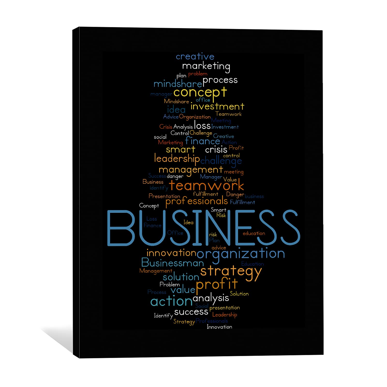 GUTTATY Motivational Canvas Wall Art - Inspirational Business Quotes for Office & Home Decor, Framed Ready-to-Hang 28x40 Inch - Perfect for Office, Home Gym & Workspace Motivation