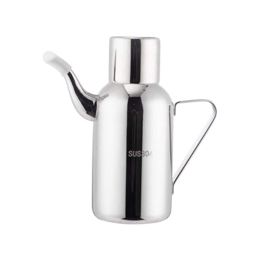 Premium 500ml Stainless Steel Oil Dispenser Bottle for Kitchen - Perfect for Cooking, Seasoning, Vinegar & Oyster Sauce - Ideal for Home, Restaurants, Bars & Parties