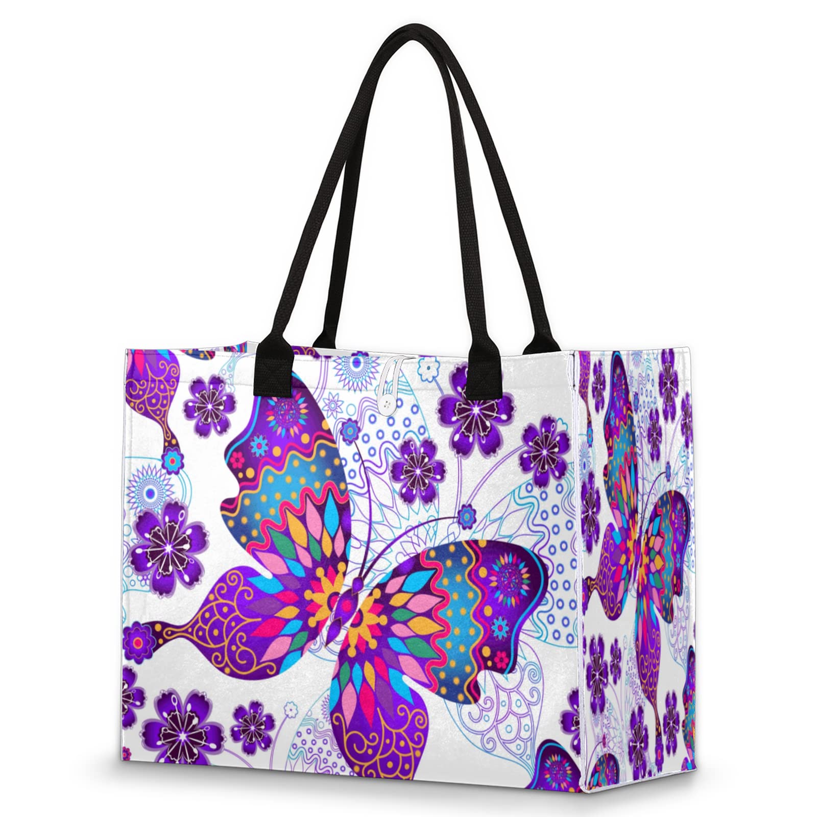 **Large Beach Tote Bag for Women - Sandproof & Lightweight Canvas Shoulder Bag - Perfect for Pool, Travel, and Summer Outings**