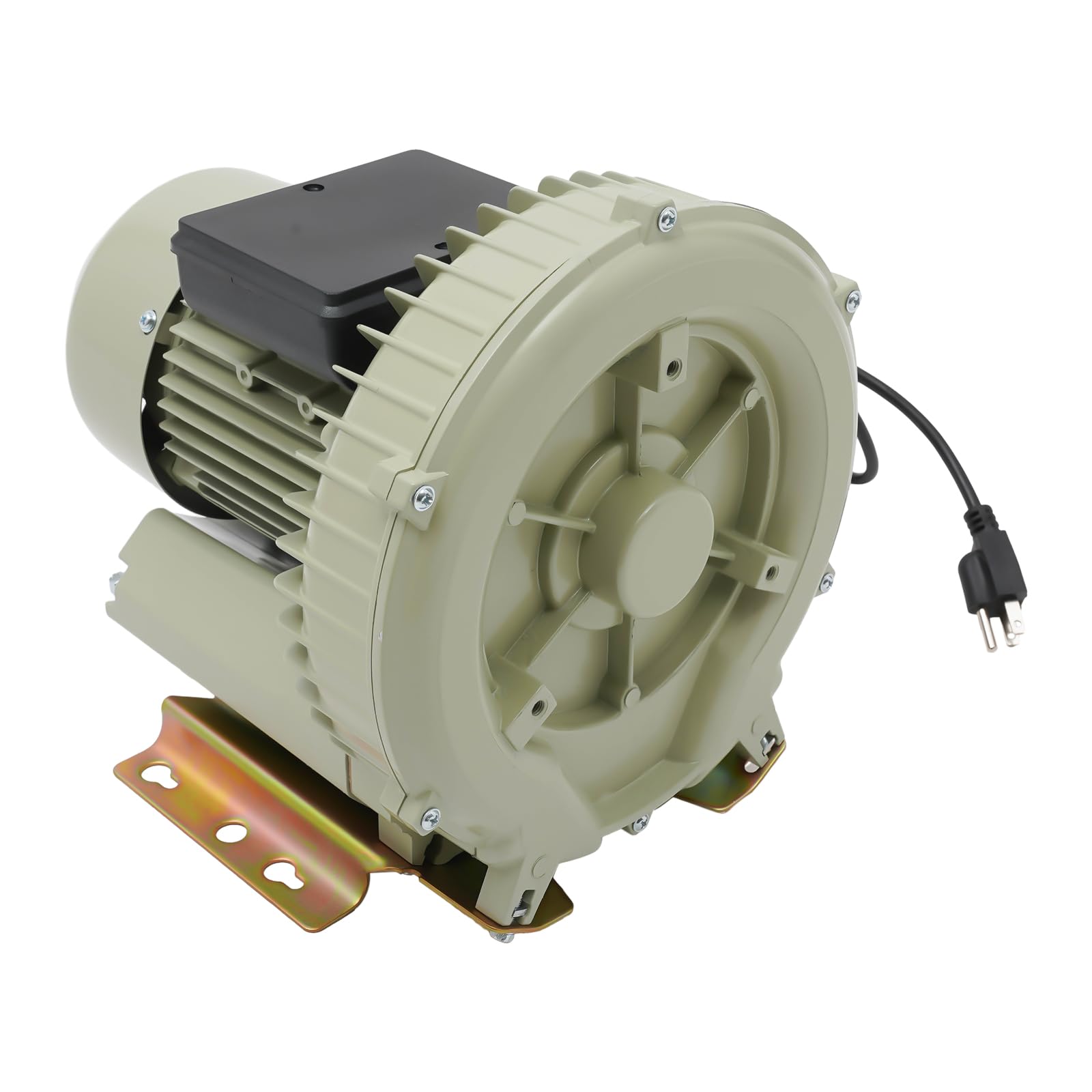 High Pressure 110V 370W 12KPa Industrial Air Pump Blower - Oxygen Aerator for Aquarium, Fish Tank, Pond & Aquaculture | Perfect for Water Aeration, Fish Farming & Hydroponic Systems
