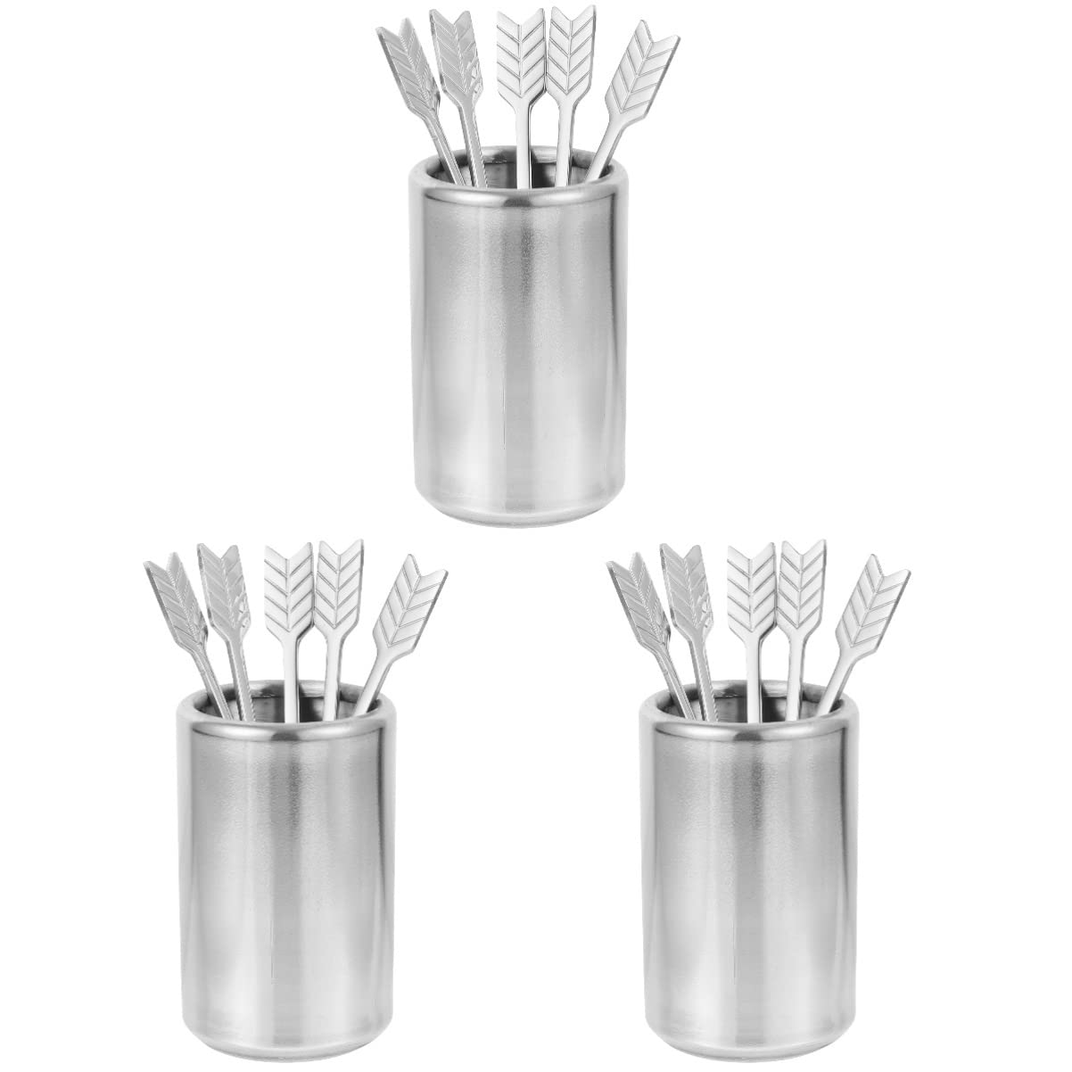 BESTonZON 15-Pack Stainless Steel Coffee Stir Sticks & Mixer Wands - Perfect for Coffee, Desserts, Appetizers, and Fruit - Ideal for Home, Office, and Cafe Use