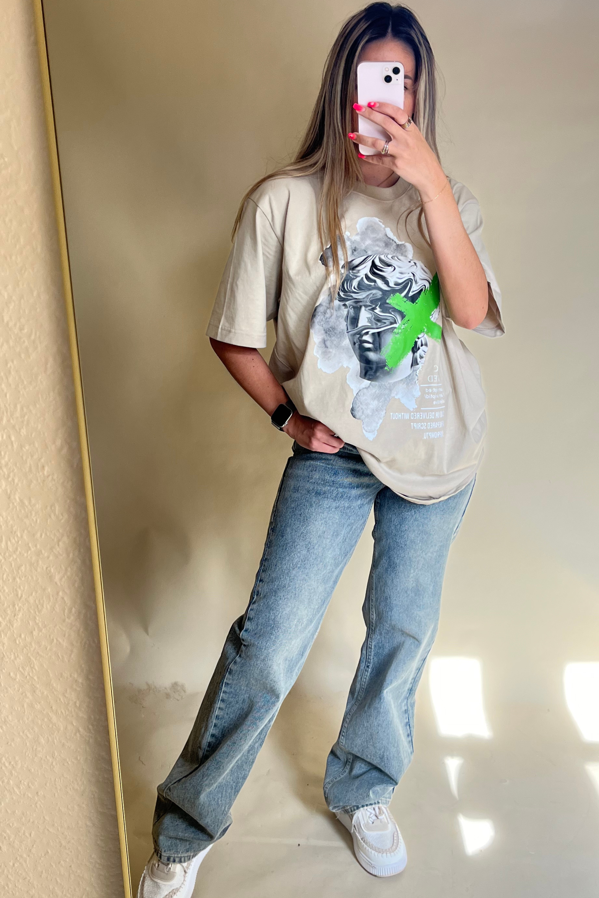 Exclusive Beige Graphic T-Shirt for Men & Women | Trendy Casual Tee for Streetwear & Everyday Outfits