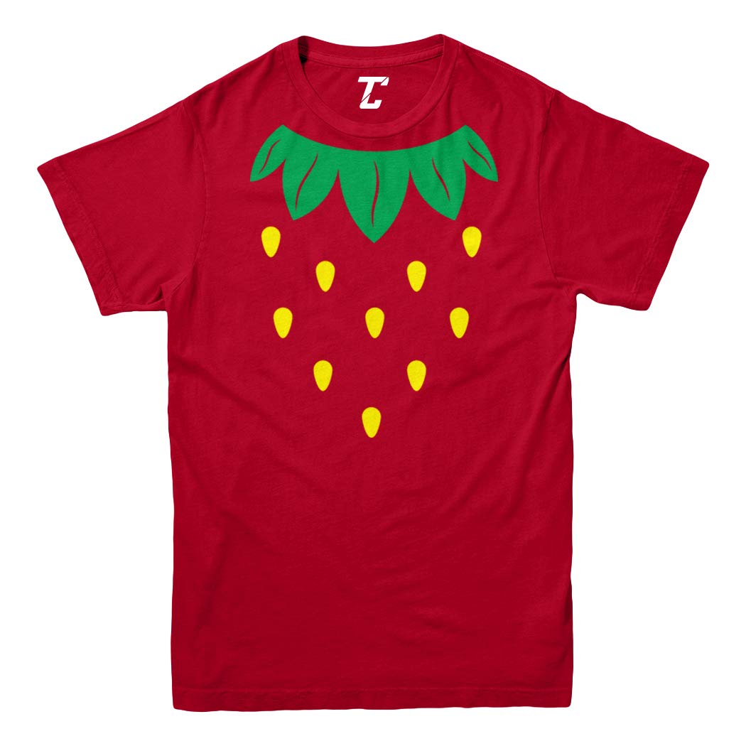 Strawberry Print Cute Youth T-Shirt - Trendy Fruit Graphic Tee for Girls | Perfect for Summer Outfits, Casual Wear & School Fashion
