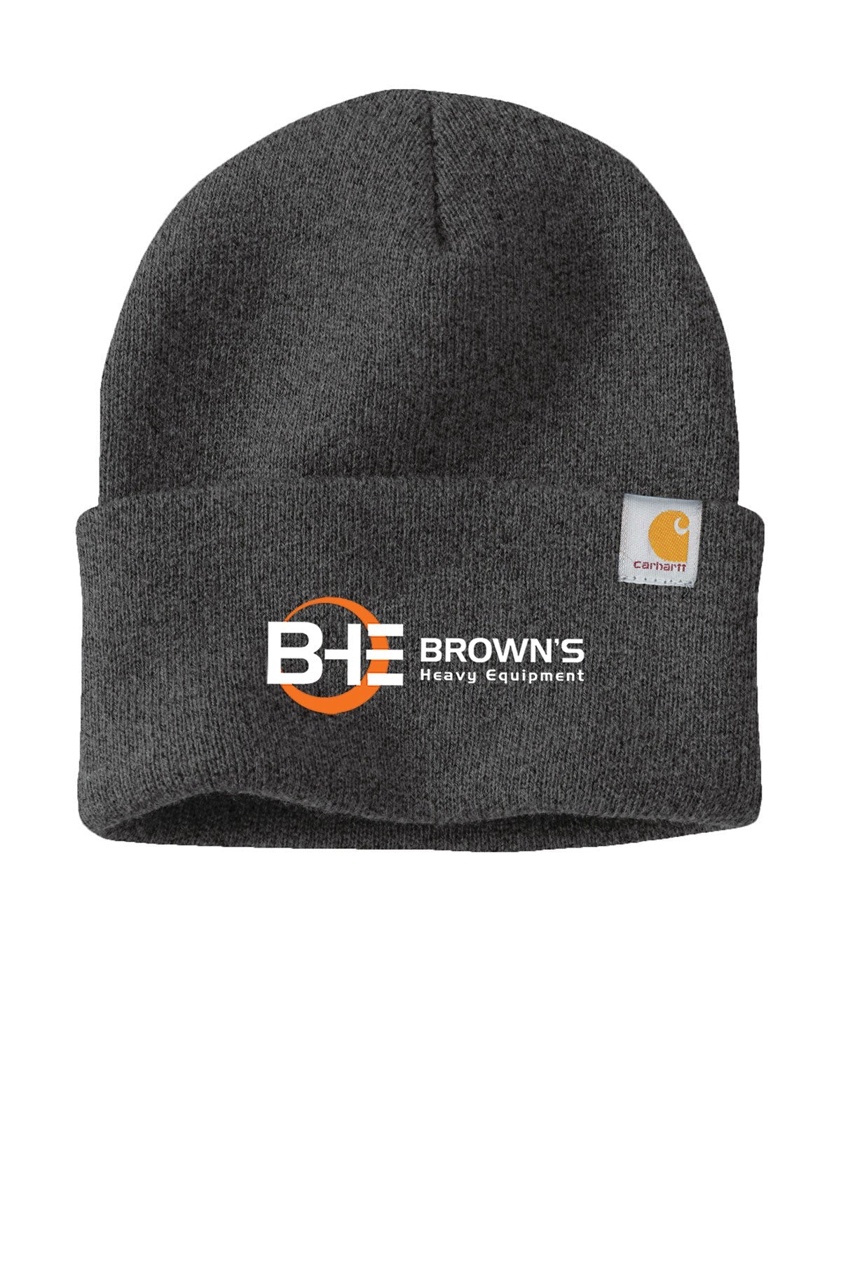 Carhartt Watch Cap - Coal Heather Beanie for Men & Women | Warm Winter Knit Hat for Outdoor Work, Hiking & Cold Weather | Brown's Heavy Equipment, Inc.