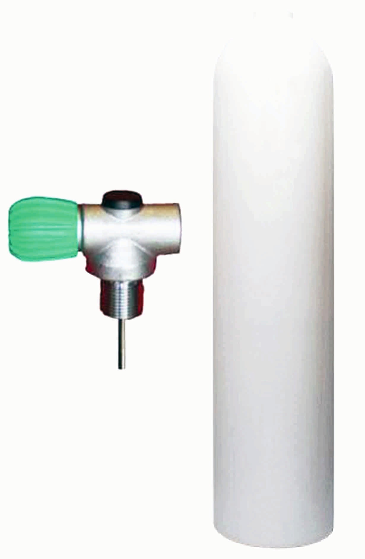 BTS 7L 200 Bar White Luxfer Aluminum SCUBA Cylinder with Nitrox Rebreather Valve S16216512 - Perfect for Technical Diving, Cave Exploration & Underwater Photography