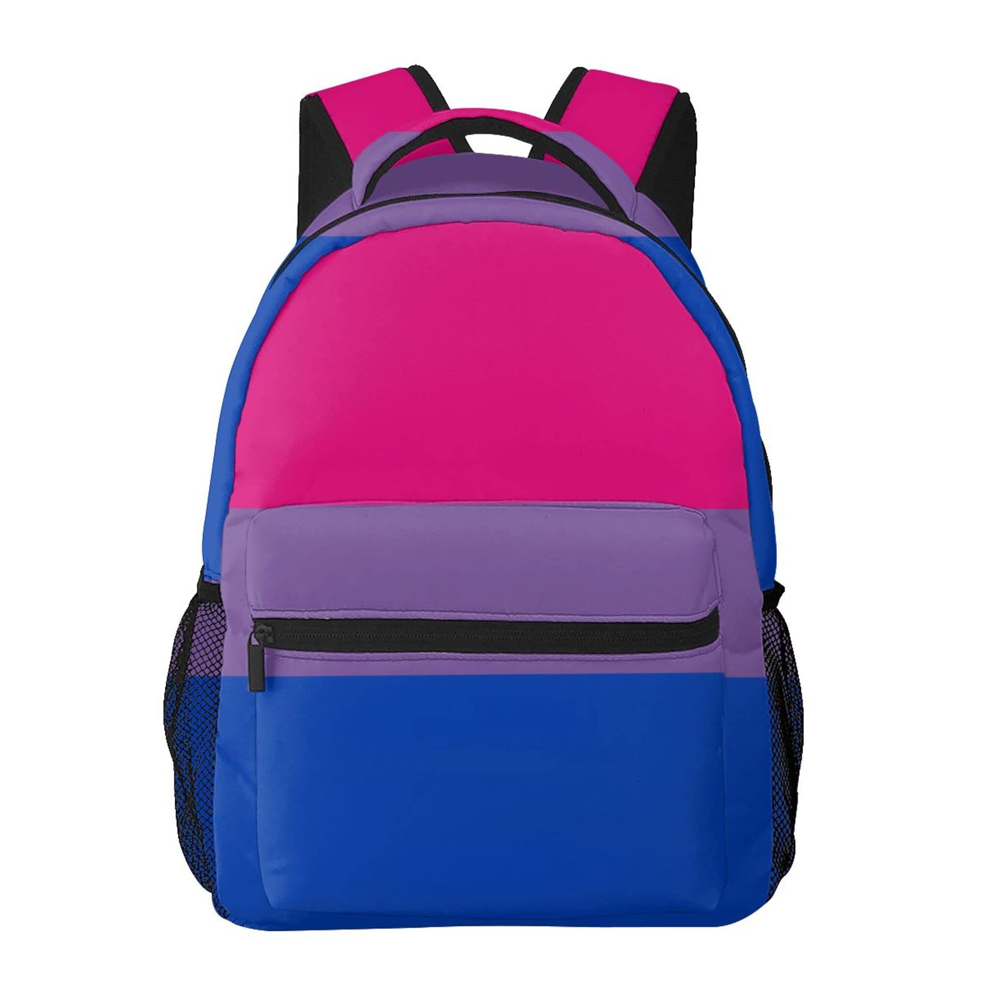Bisexual Flag Laptop Backpack for Travel & School - Durable Unisex Daypack for Students