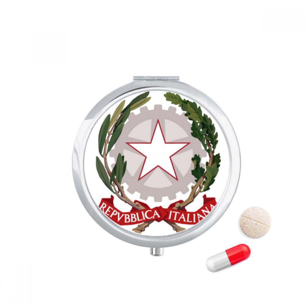 Italy National Emblem Travel Pill Case - Portable Medicine Storage for Travel & Daily Use