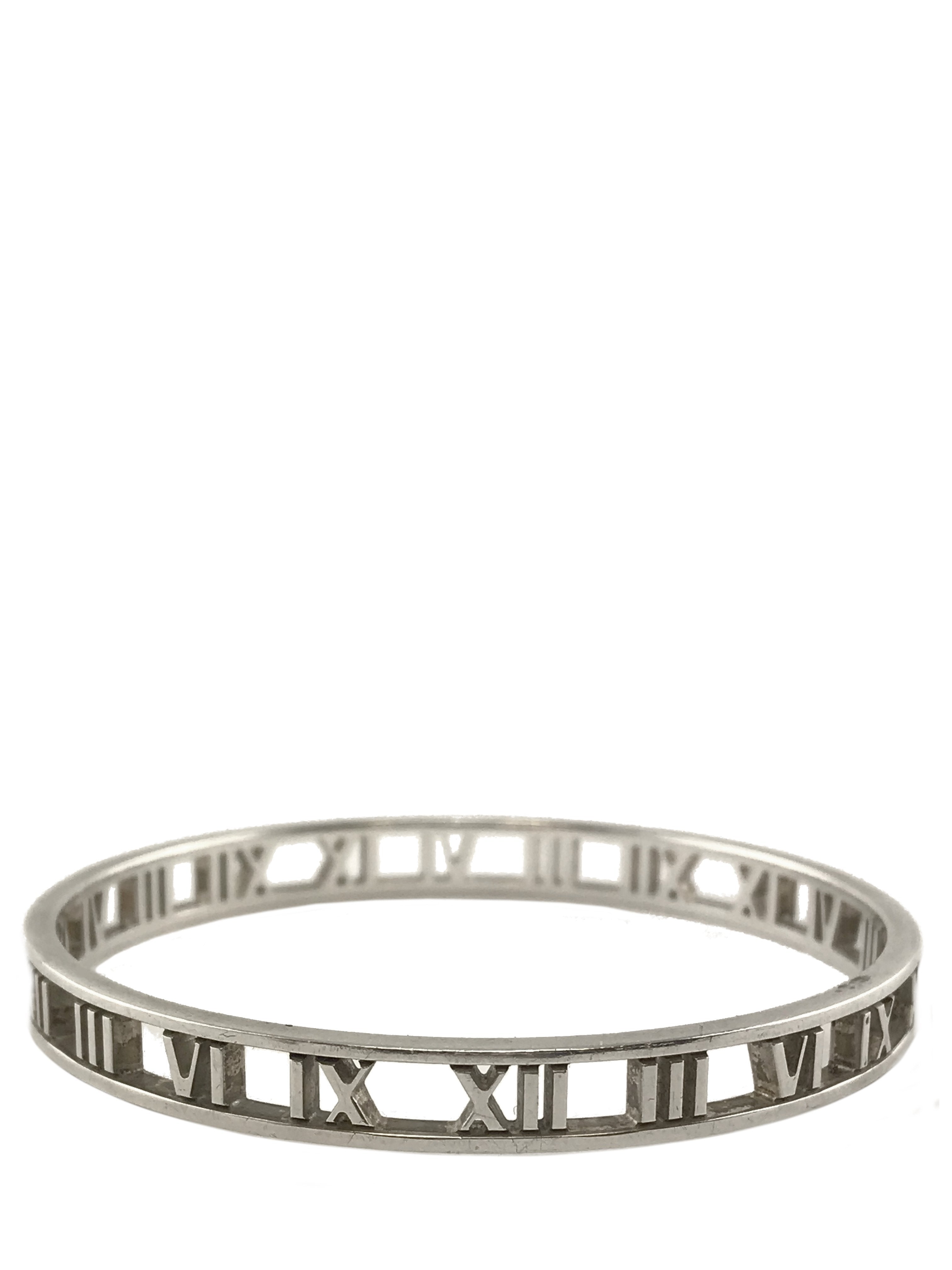 Tiffany & Co. Atlas Sterling Silver Bangle Bracelet for Women - Elegant Minimalist Jewelry Gift for Birthday, Anniversary & Special Occasions | Perfect for Everyday Wear & Formal Events