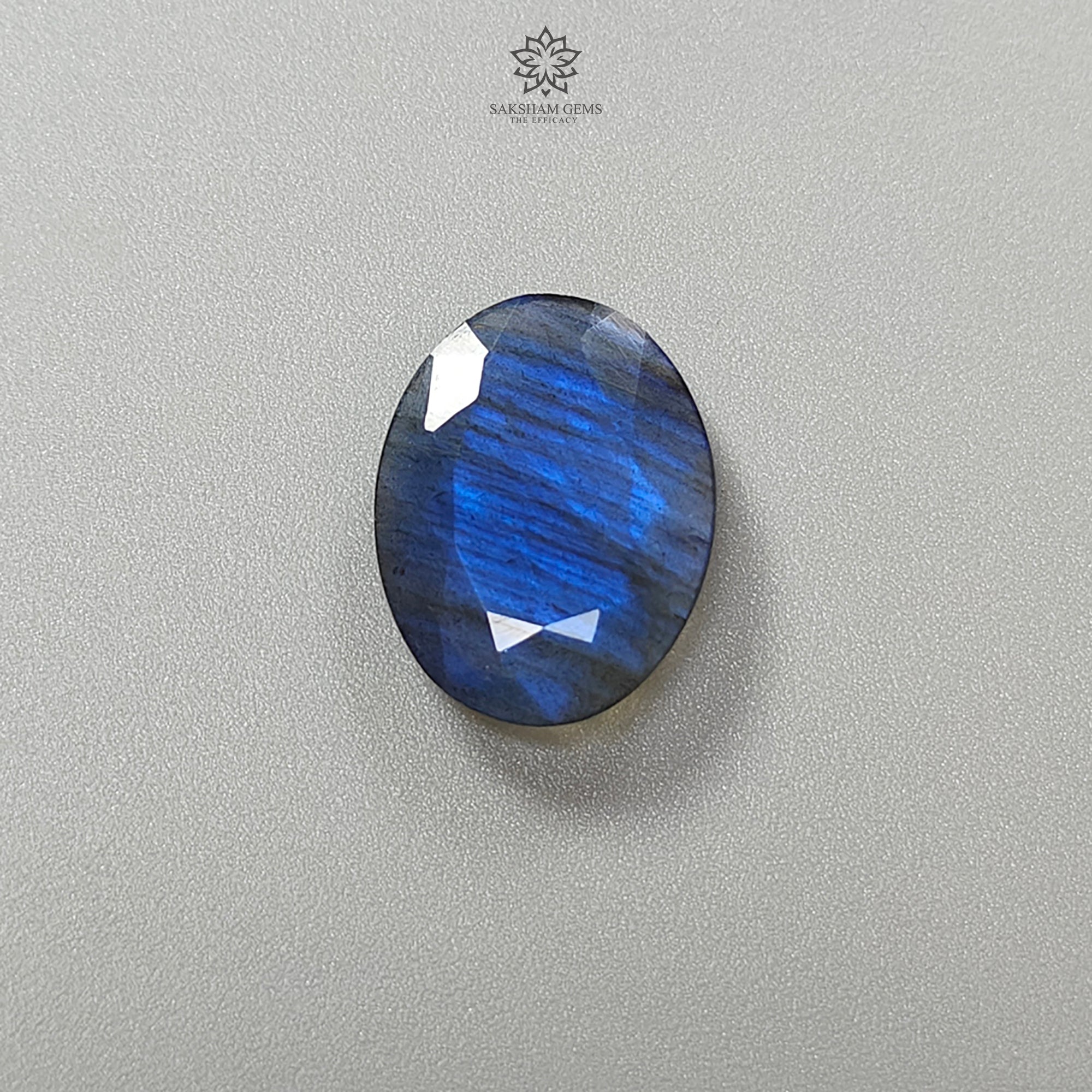 Natural Blue Labradorite Gemstone - 9.80cts Untreated Oval Cut (21x16mm) for Jewelry Making | Rainbow Flashing Fancy Labradorite | Perfect for Rings, Necklaces & Earrings