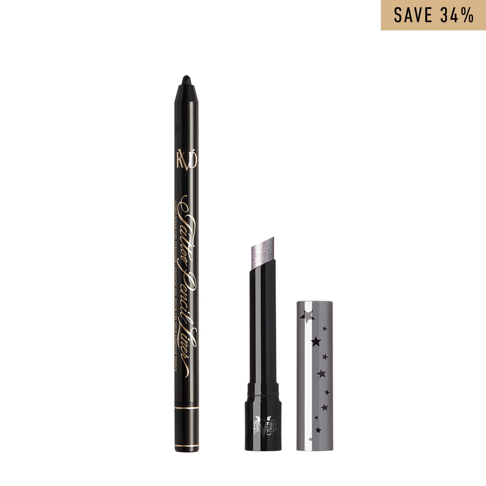 Long Lasting Pigment Packed Eye Duo - Waterproof Eyeliner & Highly Pigmented Eyeshadow Kit for Smoky Eyes | Perfect for Day to Night Makeup Looks