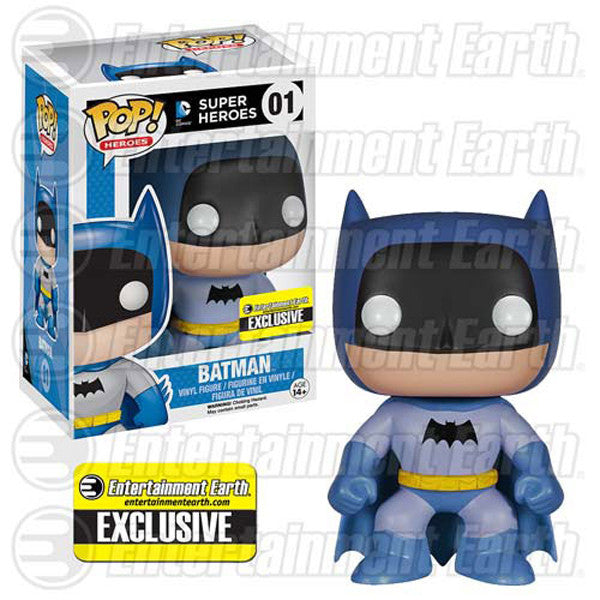 DC Universe Pop! Vinyl Figure Blue Batman 75th Anniversary Rainbow Edition - Exclusive Collectible Toy for DC Comics Fans, Perfect for Display & Gifting