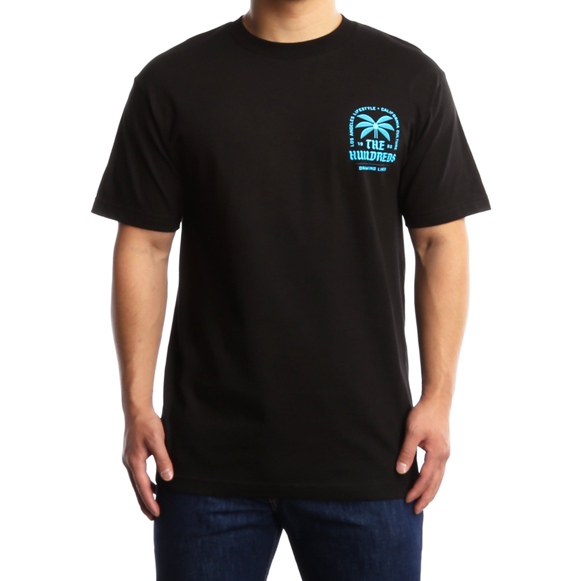 The Hundreds LA CA Lifestyle T-Shirt for Men & Women - Soft Cotton Black Tee - Streetwear Fashion for Casual Outfits & Urban Lifestyle