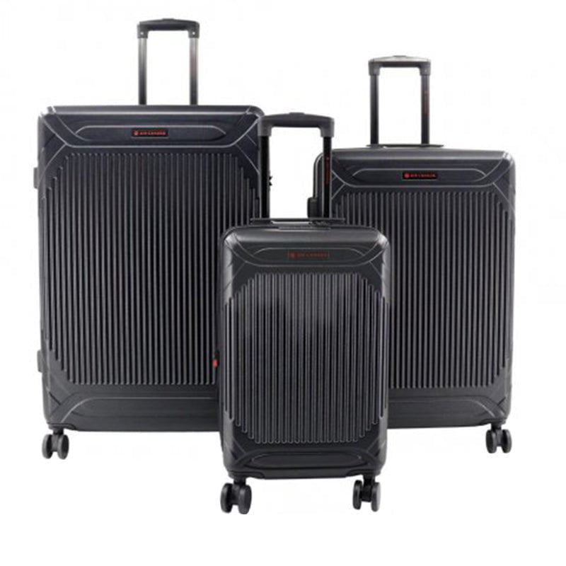 Air Canada Milan 3-Piece Hardside Expandable Luggage Set - Durable Spinner Suitcase for Travel, Business Trips & Vacations | Carry-On & Check-In Compatible