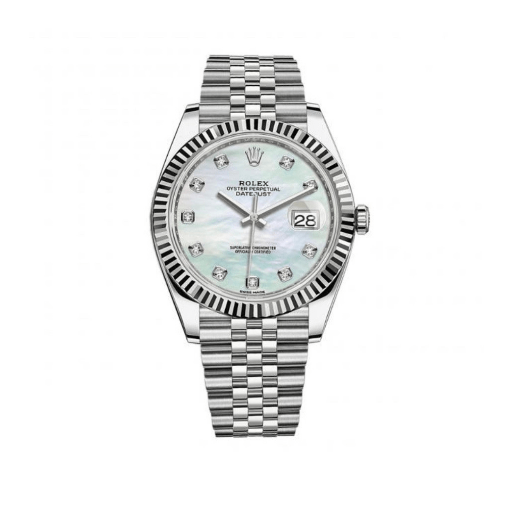 Rolex Datejust 41 126334 Men's Watch - Stainless Steel Case, Diamond & Mother of Pearl Dial, Jubilee Bracelet - Luxury Dress Watch for Business & Formal Occasions