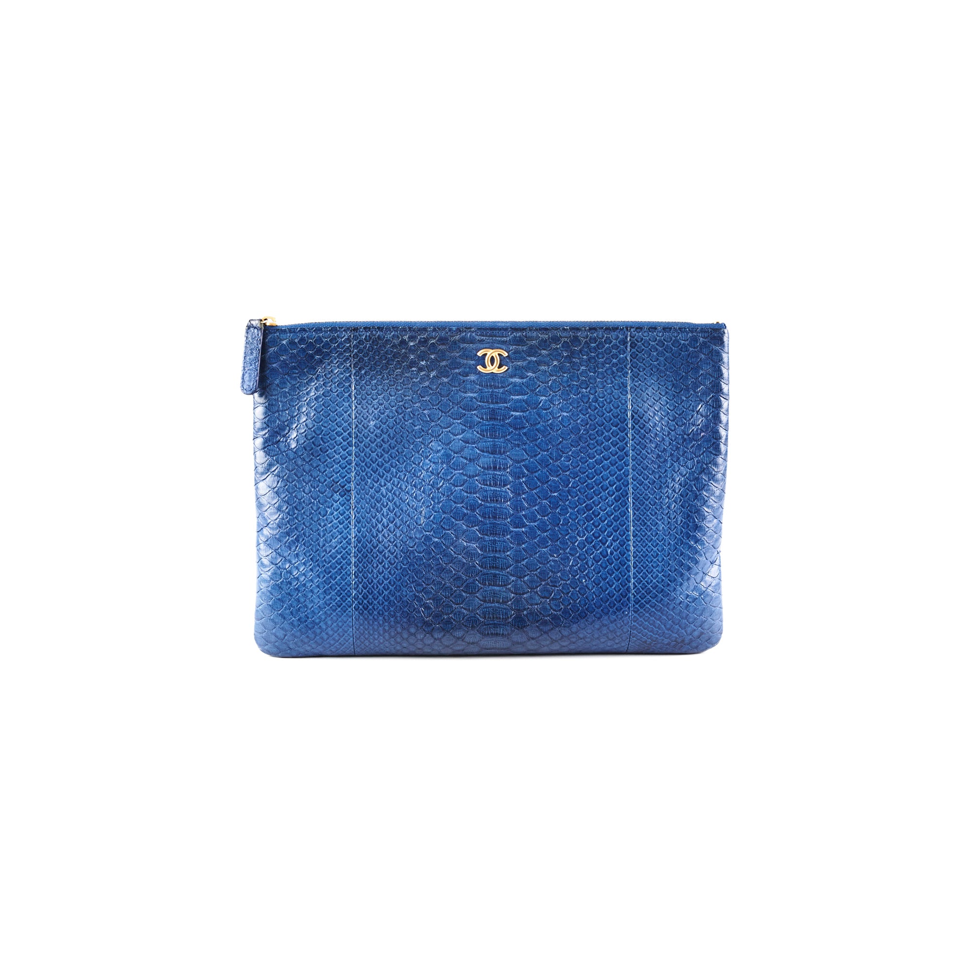 Chanel O Case Medium Exotic Leather Blue Crossbody Bag - Luxury Designer Handbag for Women, Perfect for Parties, Date Nights & Travel Accessories
