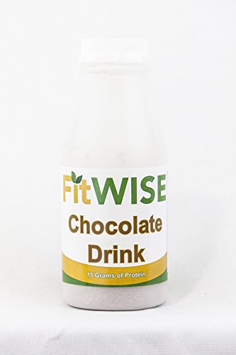 Fit Wise Chocolate Drink Bottles - Case of 96 (15g Protein, Ideal Protein Compatible) | High Protein Meal Replacement for Weight Loss & Fitness Goals