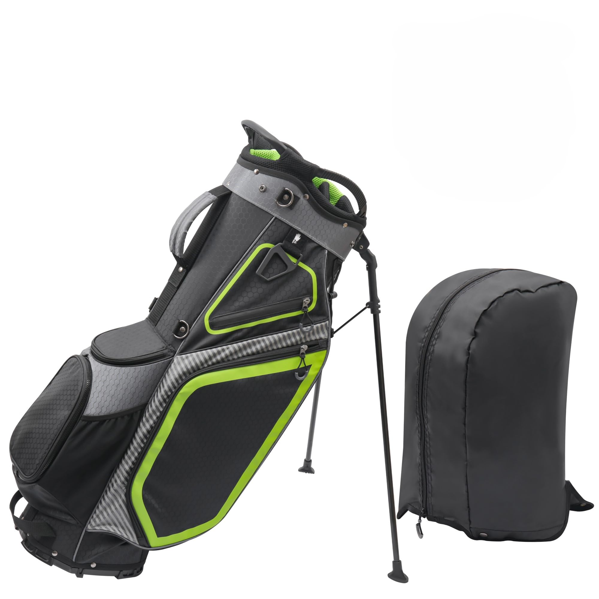**14-Way Golf Stand Bag with Full-Length Dividers & 8 Pockets - Lightweight, Durable Golf Bag for Men & Women - Perfect for Driving Range, Course & Travel**