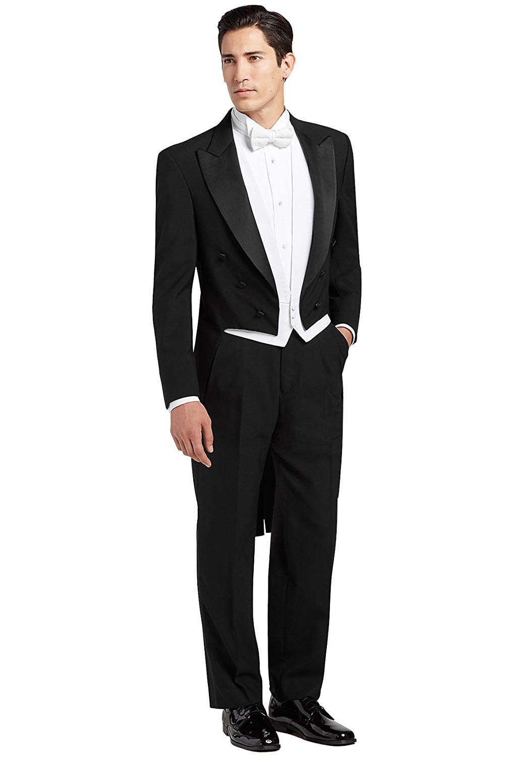 Men's Slim Fit Shawl Lapel Tuxedo Suit - 2 Piece Formal & Casual Tailcoat for Weddings, Prom & Special Occasions | Premium Quality Tuxedo Jacket & Pants Set