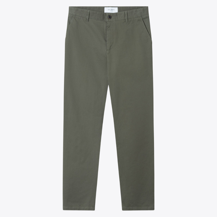 Premium Olive Green Jared Twill Chino Pants for Men - Comfortable Slim Fit Casual Dress Pants - Perfect for Office, Business Casual & Weekend Wear