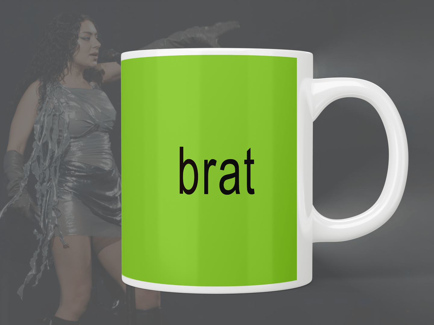 Charli XCX Brat Mug - Official Merchandise Coffee Cup for Fans - Perfect for Home, Office & Gifts