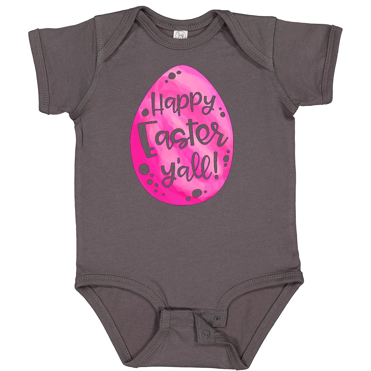 Inktastic Happy Easter Y'all Pink Easter Egg Baby Bodysuit - Cute Easter Outfit for Infants & Toddlers - Perfect for Easter Photos, Egg Hunts & Family Gatherings