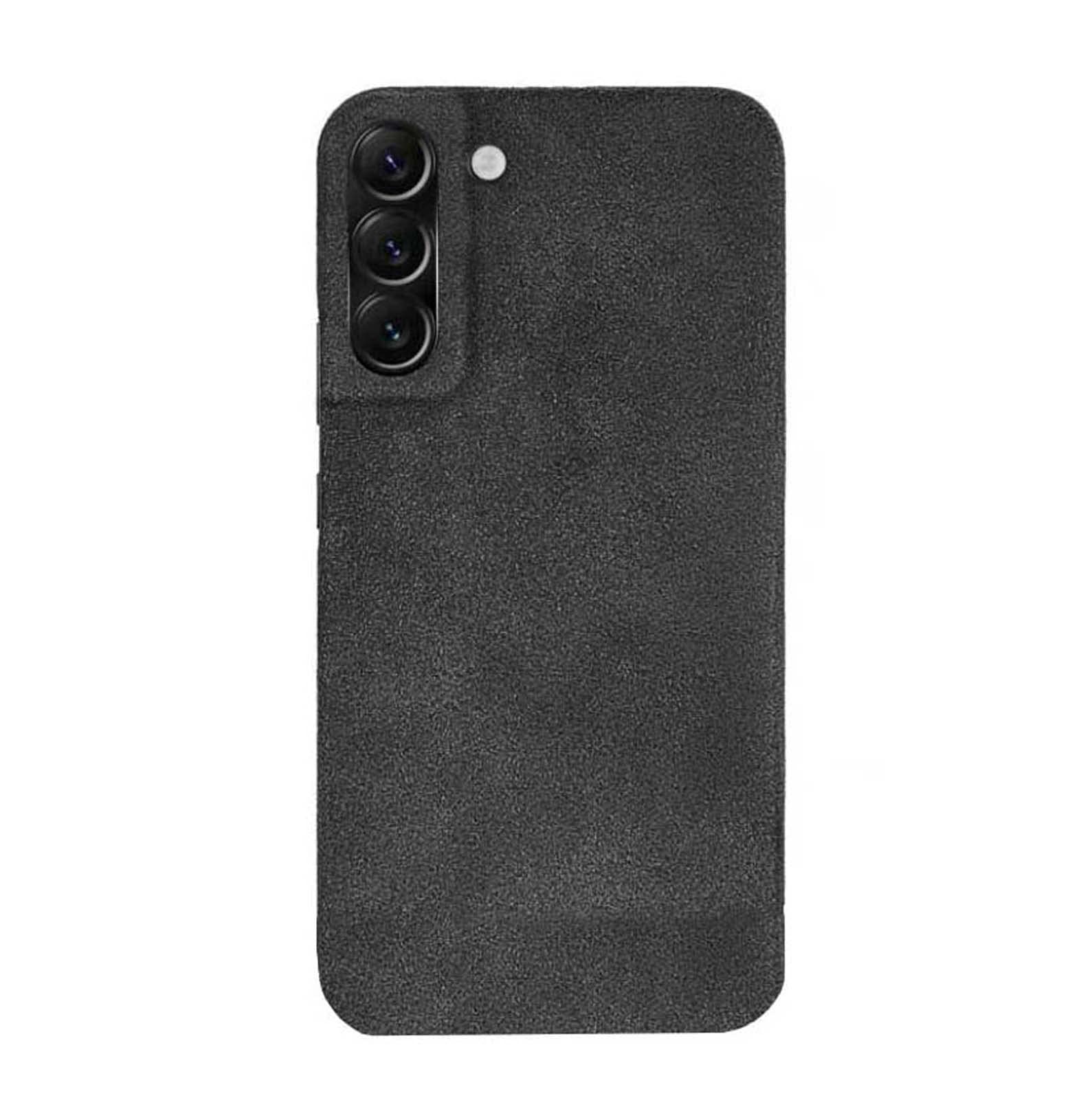 Premium Alcantara Phone Case for Samsung Galaxy S22+ Plus (2022) 6.6 Inch - Shockproof Protective Cover with Screen & Camera Protection - Slim Durable Black Case for Outdoor & Daily Use
