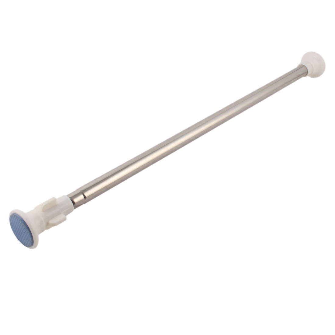 IIVVERR Round Head Wall Mounted Extendable Shower Curtain Rod - Rustproof Bathroom Hardware for Bath, Shower, and Tub - Perfect for Small Spaces and Modern Decor