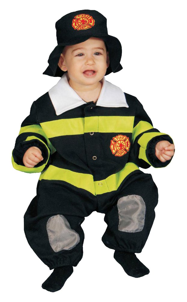Deluxe Fire Fighter Costume Set for Toddlers & Kids - Premium Quality Dress Up Outfit for Halloween, Role Play & Parties