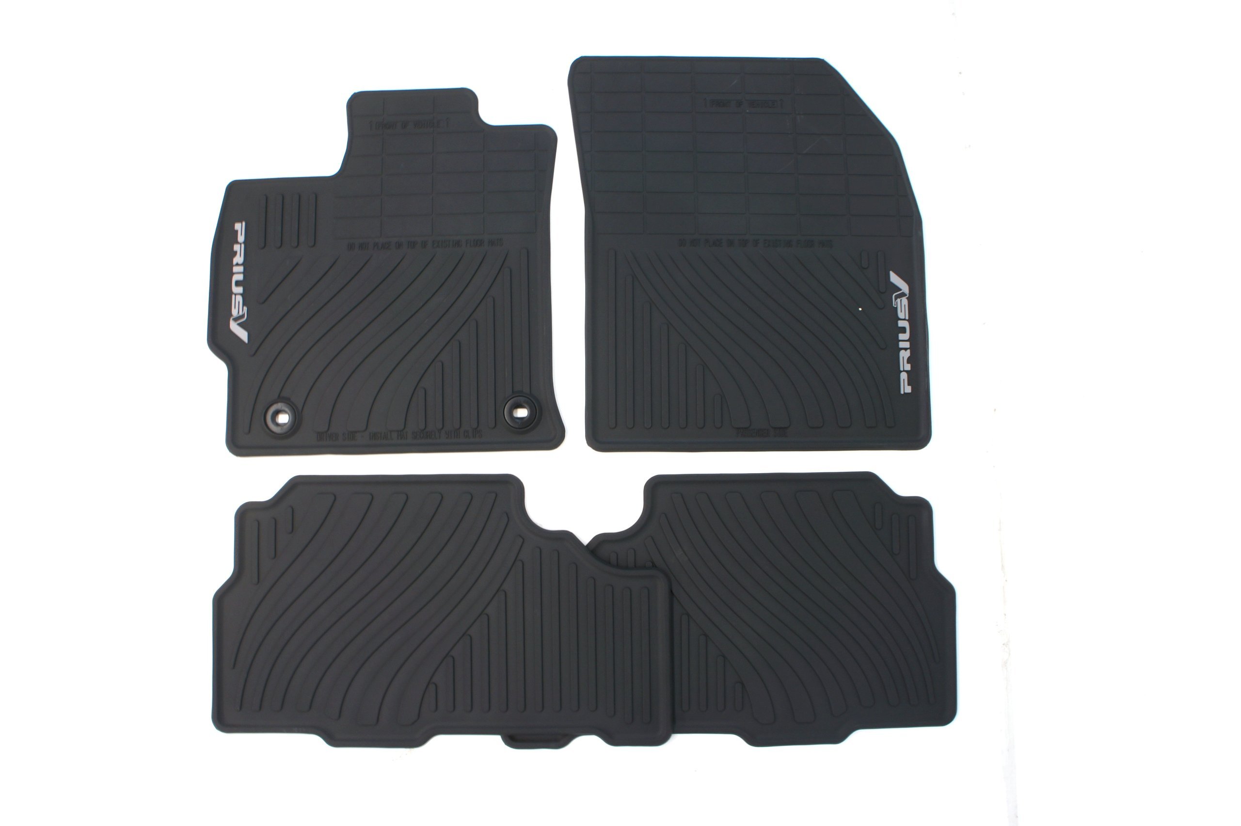 Toyota All-Weather Floor Mats - Heavy Duty Rubber Car Mats for Camry, Corolla, RAV4 - Waterproof & Durable for All Seasons - Perfect for Road Trips, Camping & Daily Commute