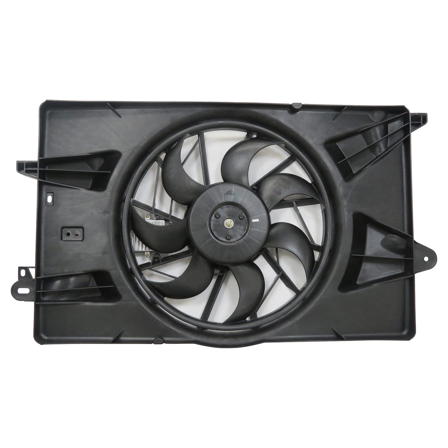 TYC 623340 Cooling Fan Assembly Replacement for 2014-2020 Jeep Cherokee - Black - Engine Cooling System Upgrade for Off-Road & Daily Driving
