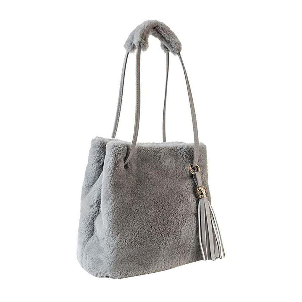 Amosfun Stylish Single Shoulder Bag for Women - Elegant Plush Storage Pouch - Fashionable Shoulder Purse for Daily Use, Work, and Evening Events