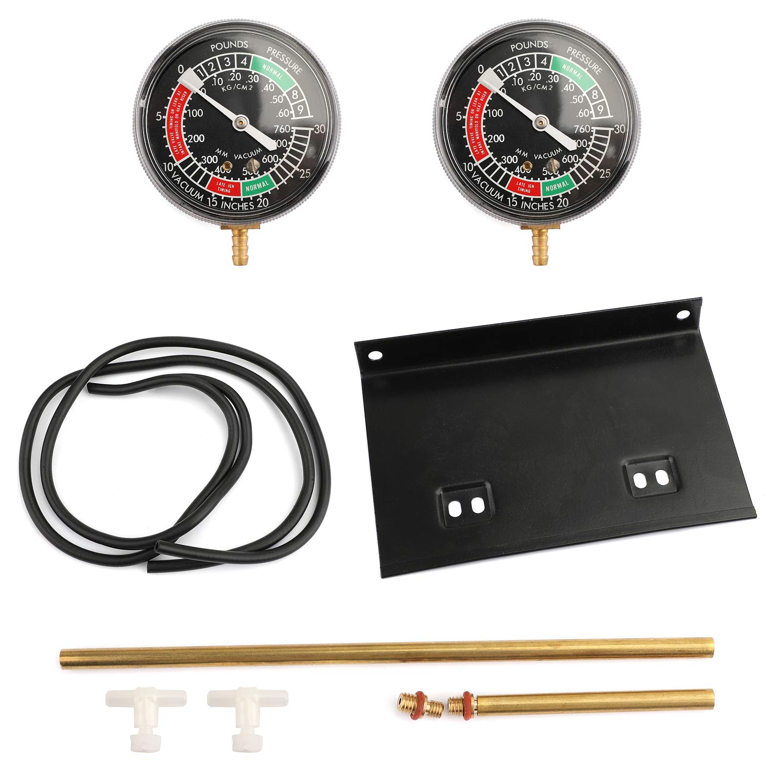 Areyourshop Motorcycle 2-Carb Carburetor Vacuum Gauge Balancer Synchronizer Kit for Yamaha - Perfect for Carb Sync & Engine Tuning at Home or Garage