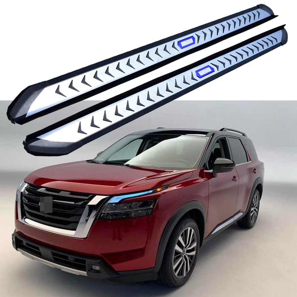 2022-2023 Nissan Pathfinder Running Boards - Silver Side Steps & Pedals for Enhanced Access & Style | Perfect for Off-Roading, Daily Commute & Family Trips