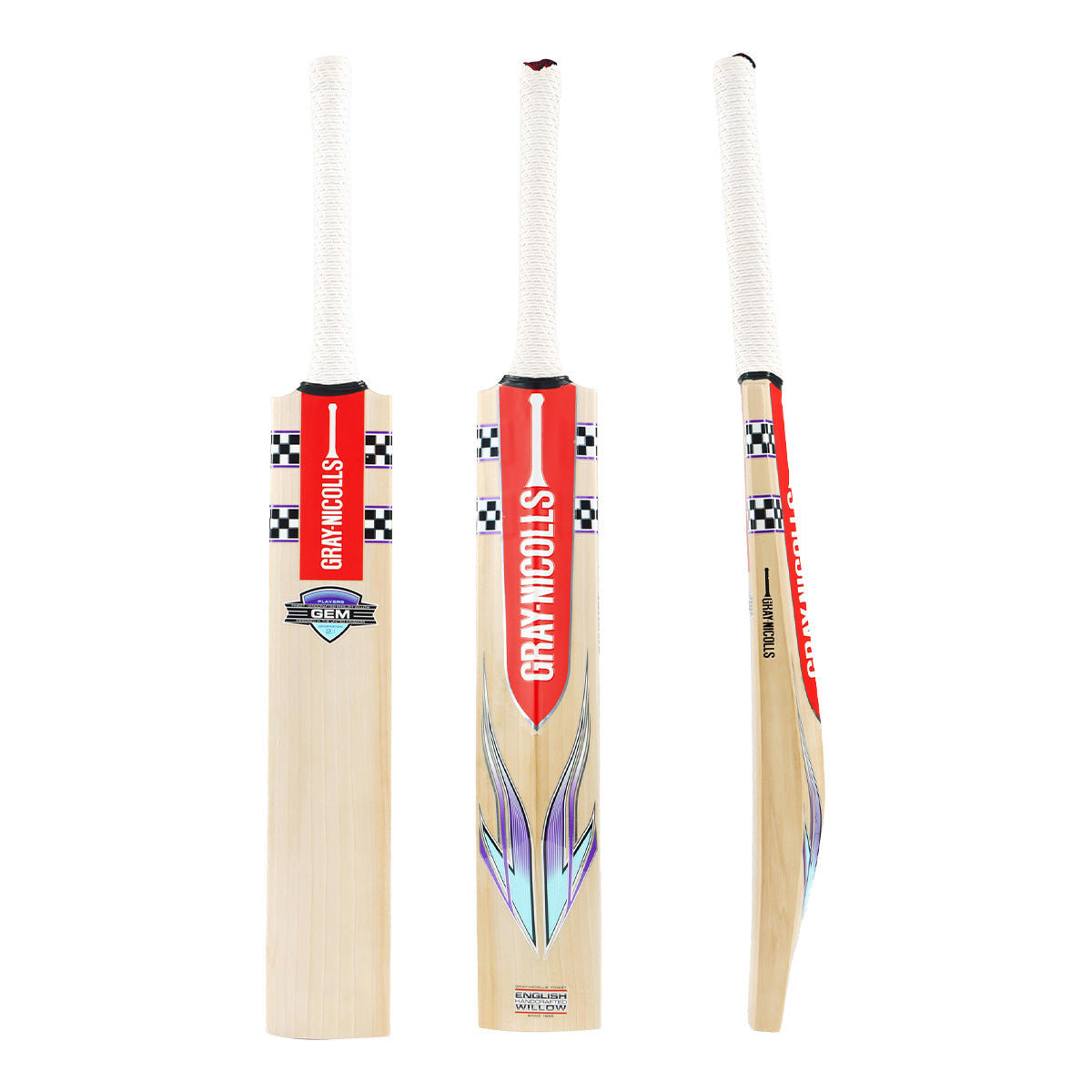 Gray Nicolls Gem 2.1 Player Cricket Bat - Premium English Willow Bat for Professional & Club Players - Perfect for Matches, Training & Cricket Enthusiasts