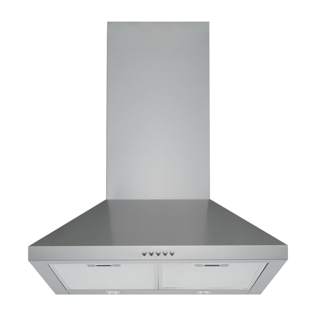 Schweigen TRI 600 60cm Wall Mount Stainless Steel Range Hood - Powerful Kitchen Ventilation for Smoke & Odor Removal - Perfect for Modern Home Cooking