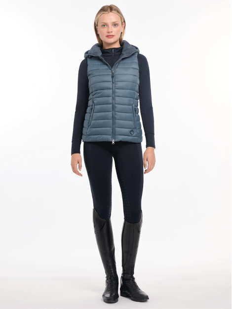 Le Mieux Tilly Hooded Puffer Gilet - Women's Winter Vest Jacket with Hood | Warm Quilted Insulated Coat for Outdoor Activities & Casual Wear