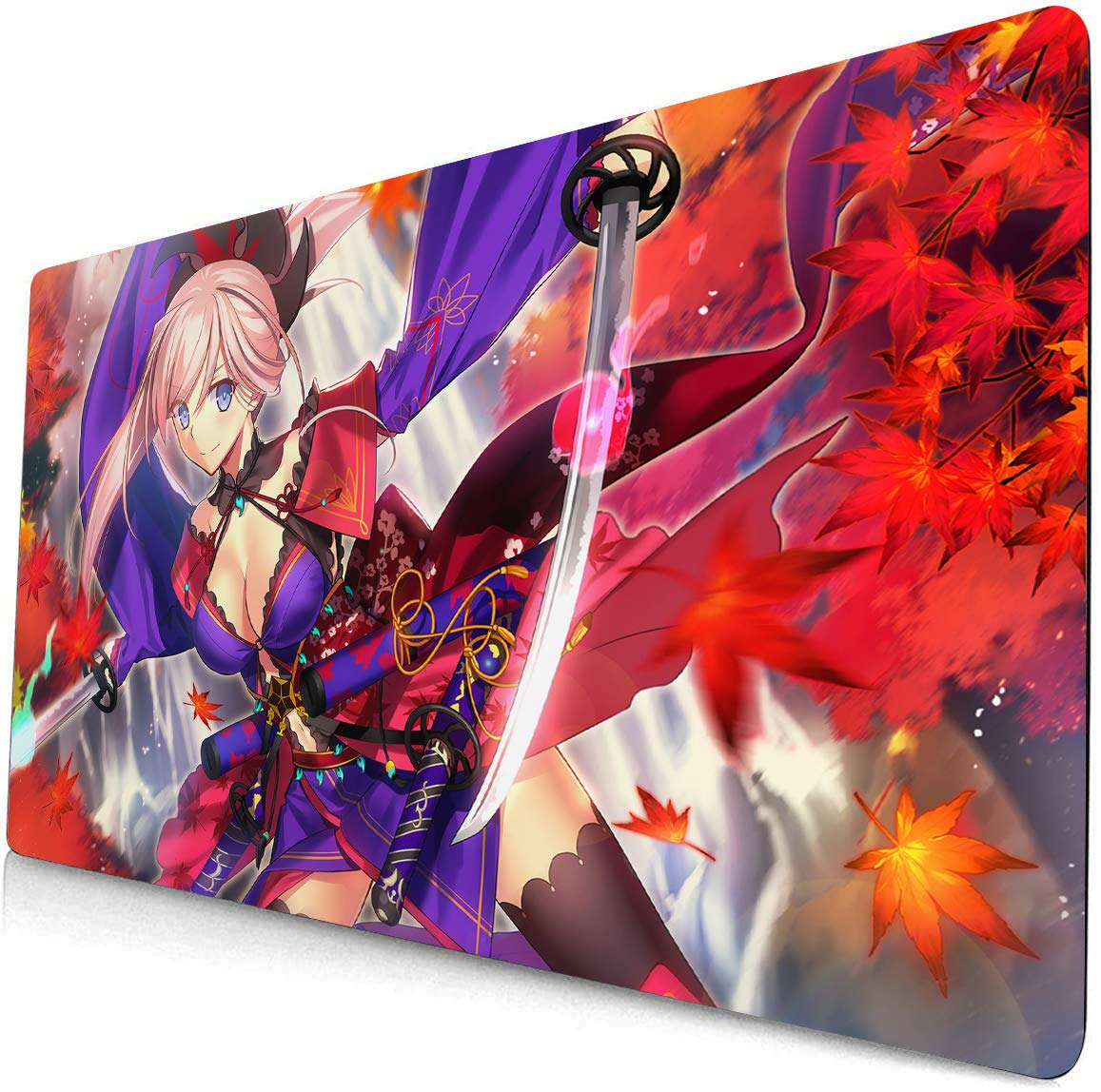Fate Stay Night Anime Mouse Pad - Large Gaming Desk Mat for Computer & Keyboard - Saber Alter Fate Grand Order Design - Non-Slip Rubber Base (30x20cm) - Perfect for PC Gaming, Office Work & Anime Collectors