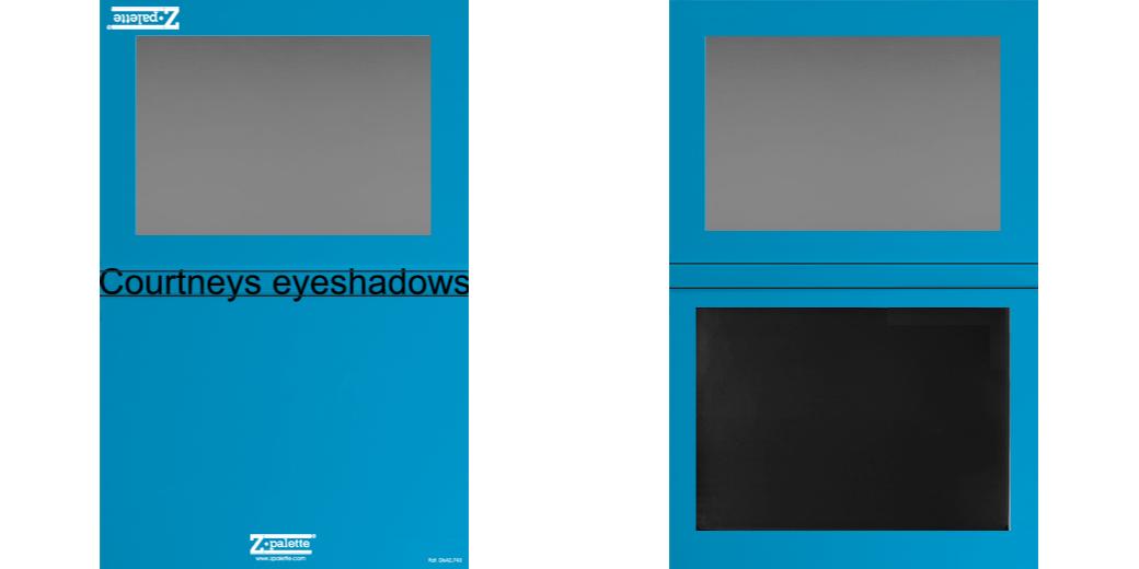 Custom Extra Large Magnetic Z Palette for Makeup Artists - Perfect for Organizing Eyeshadows, Blushes & Cosmetics On-The-Go