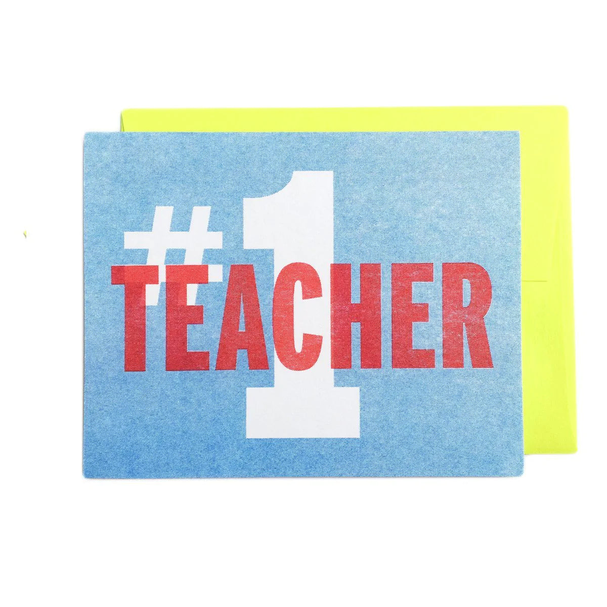 #1 Best Teacher Appreciation Card - Heartfelt Thank You Card for Teachers, Educators & Mentors - Perfect for Teacher's Day, End of Year Gifts & Classroom Thank You Notes