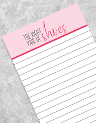 Cinderella Shoes Shopping List Notepads - Elegant Disney Princess Design for Grocery Lists, To-Do Notes & Gift Ideas - Perfect for Disney Fans, Bridal Showers & Party Planning