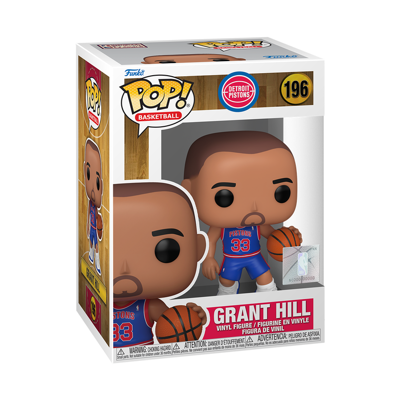 Grant Hill Rookie Season Funko Pop Basketball Figure #196 with Protector Case - Perfect for NBA Fans, Collectors, and Sports Memorabilia Displays