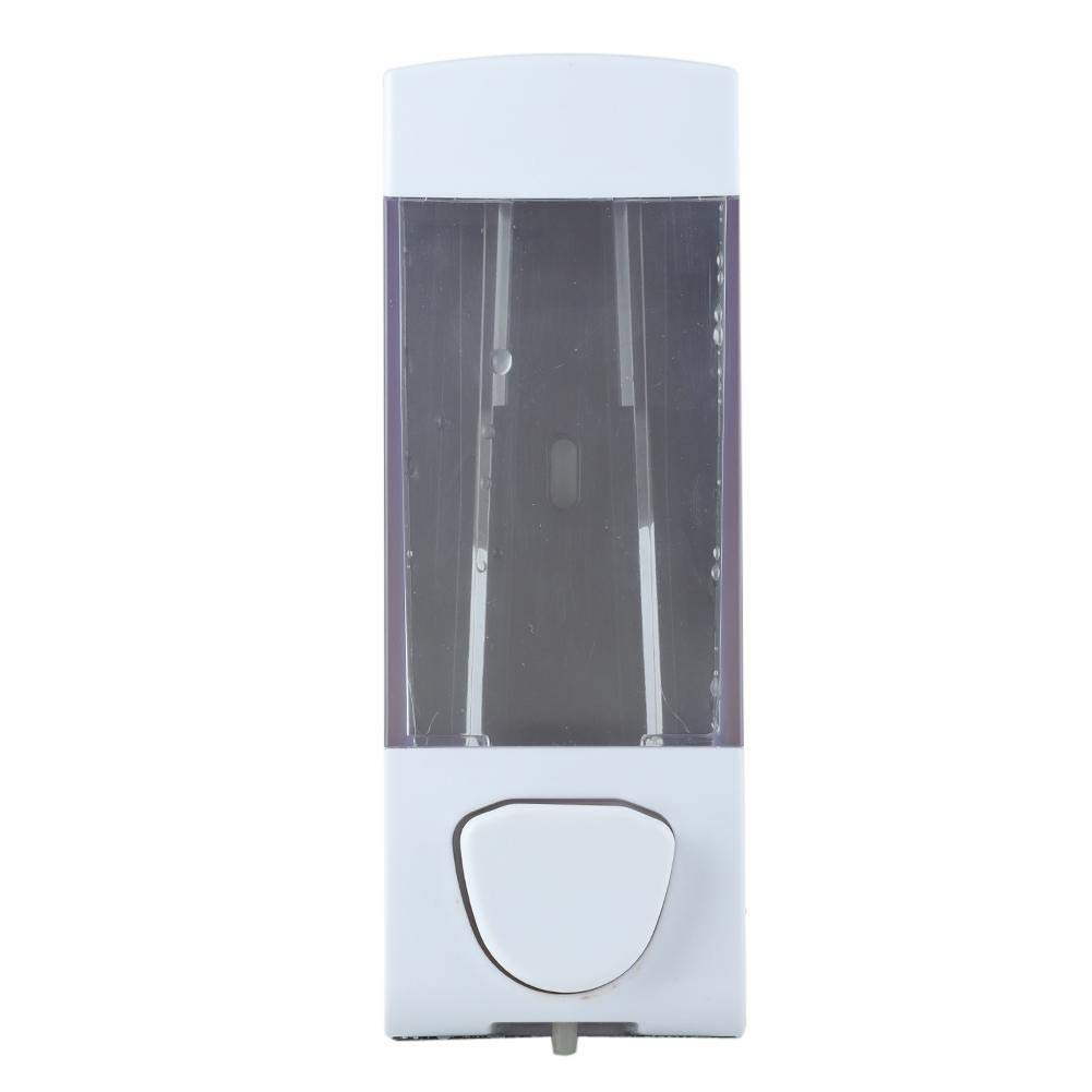 350ml Wall Mounted Plastic Soap Dispenser for Bathroom - Manual Liquid Lotion & Shower Gel Pump for Hotel, Home, and Spa (Ideal for Shower, Sink, and Kitchen Use)
