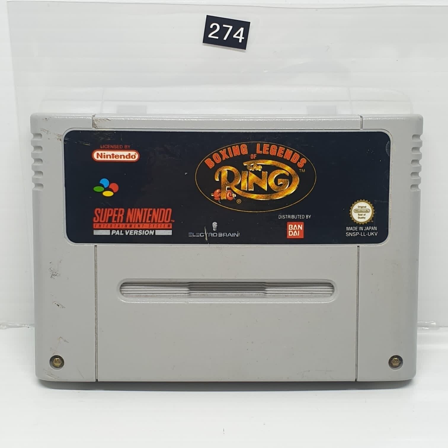Boxing Legends of the Ring - Super Nintendo SNES Game Cartridge (PAL Version) | Classic Retro Gaming for Collectors & Nostalgic Players | Perfect for Gaming Nights & 90s Themed Parties