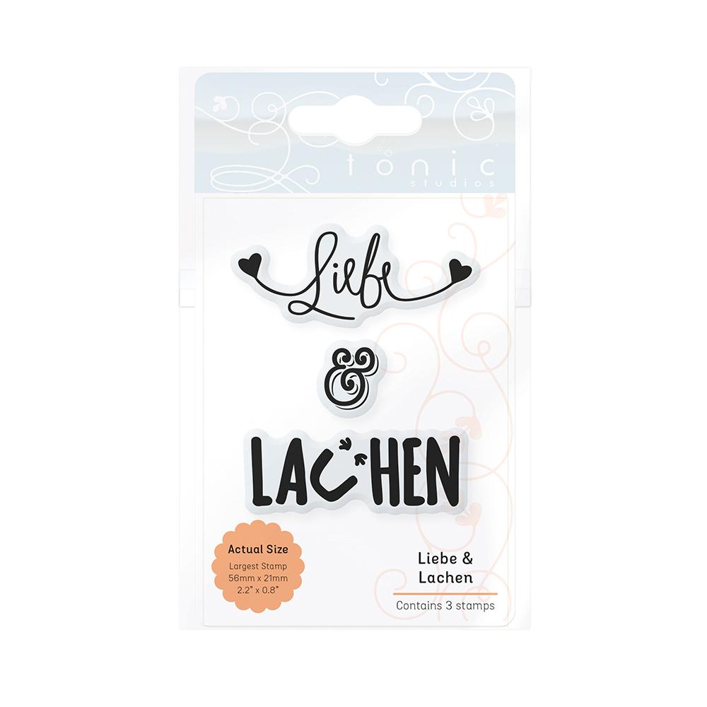 Tonic Studios Love & Laughter Stamp Set - German Crafting Stamps for Scrapbooking, Card Making & DIY Projects (2197e)