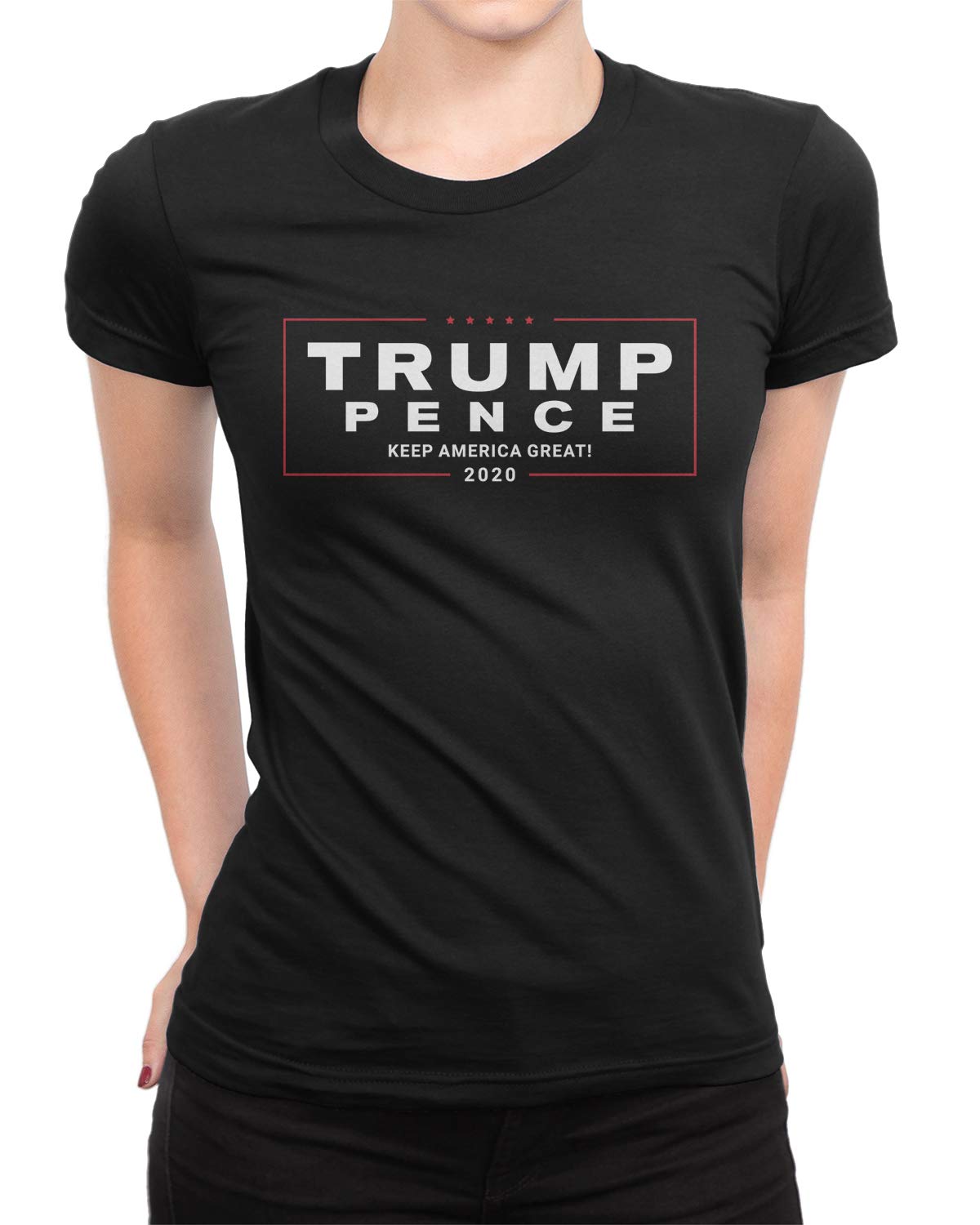Retta Trump Pence 2020 Keep America Great Campaign Women's T-Shirt - Patriotic Political Apparel for Conservative Supporters & Election Events