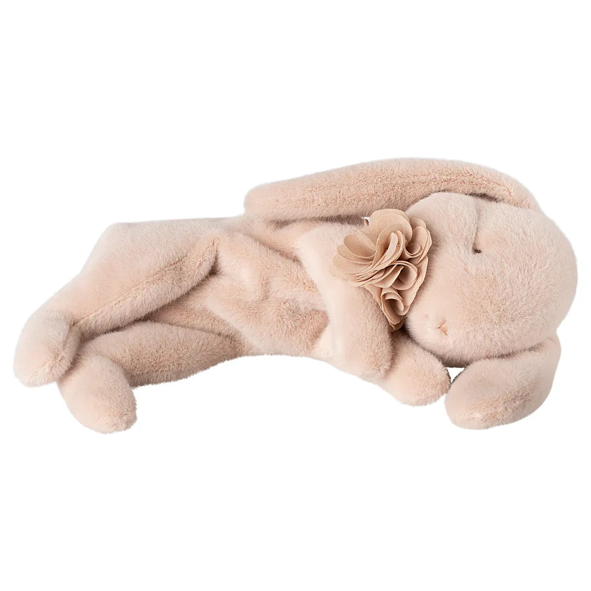 Maileg Powder Pink Sleeping Bunny Plush Toy - Perfect for Kids' Bedtime, Nursery Decor, and Gift Giving