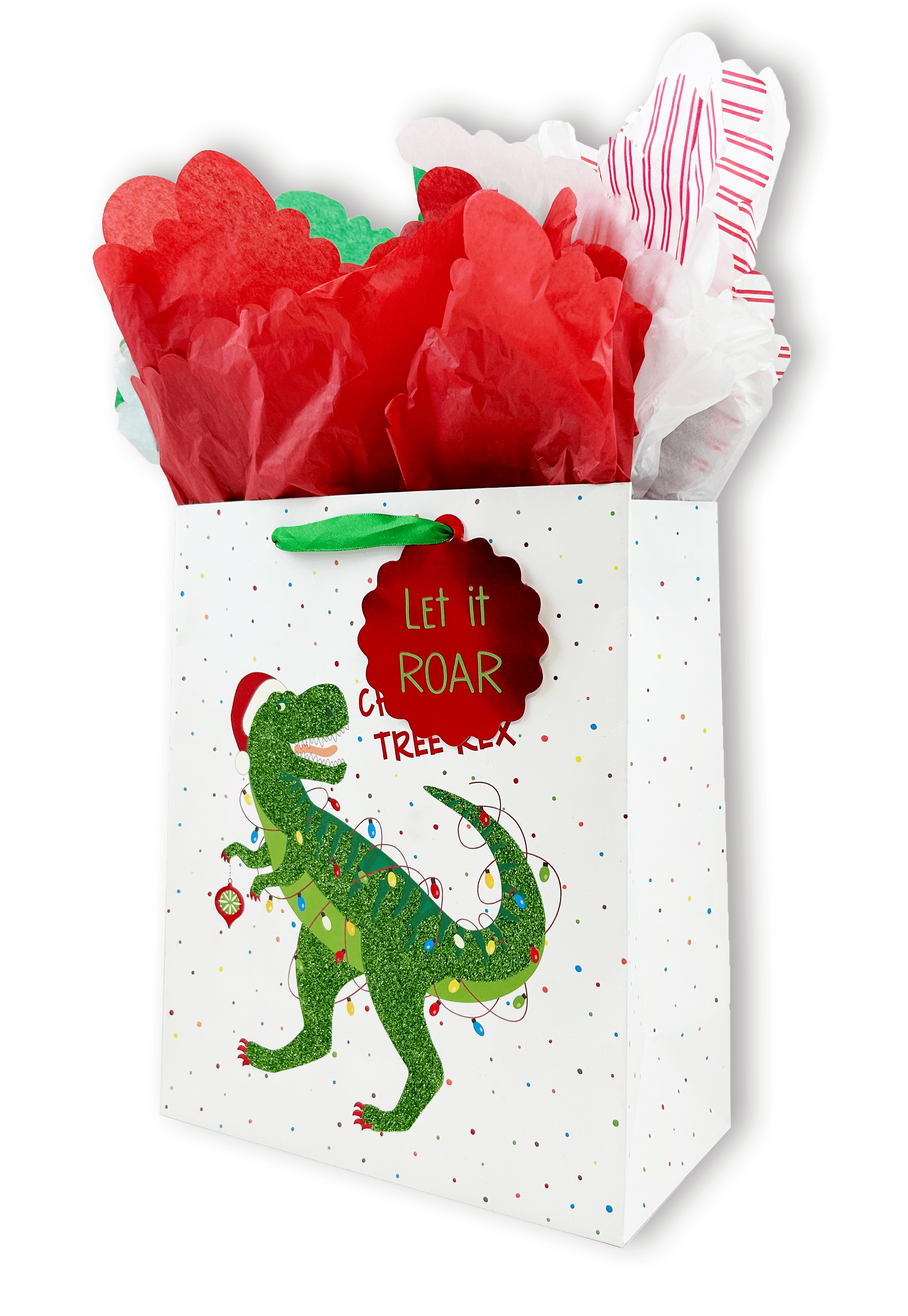 Christmas Tree Rex Gift Bags for Holiday Decorations - Perfect for Garden Parties, Christmas Gifts & Festive Celebrations
