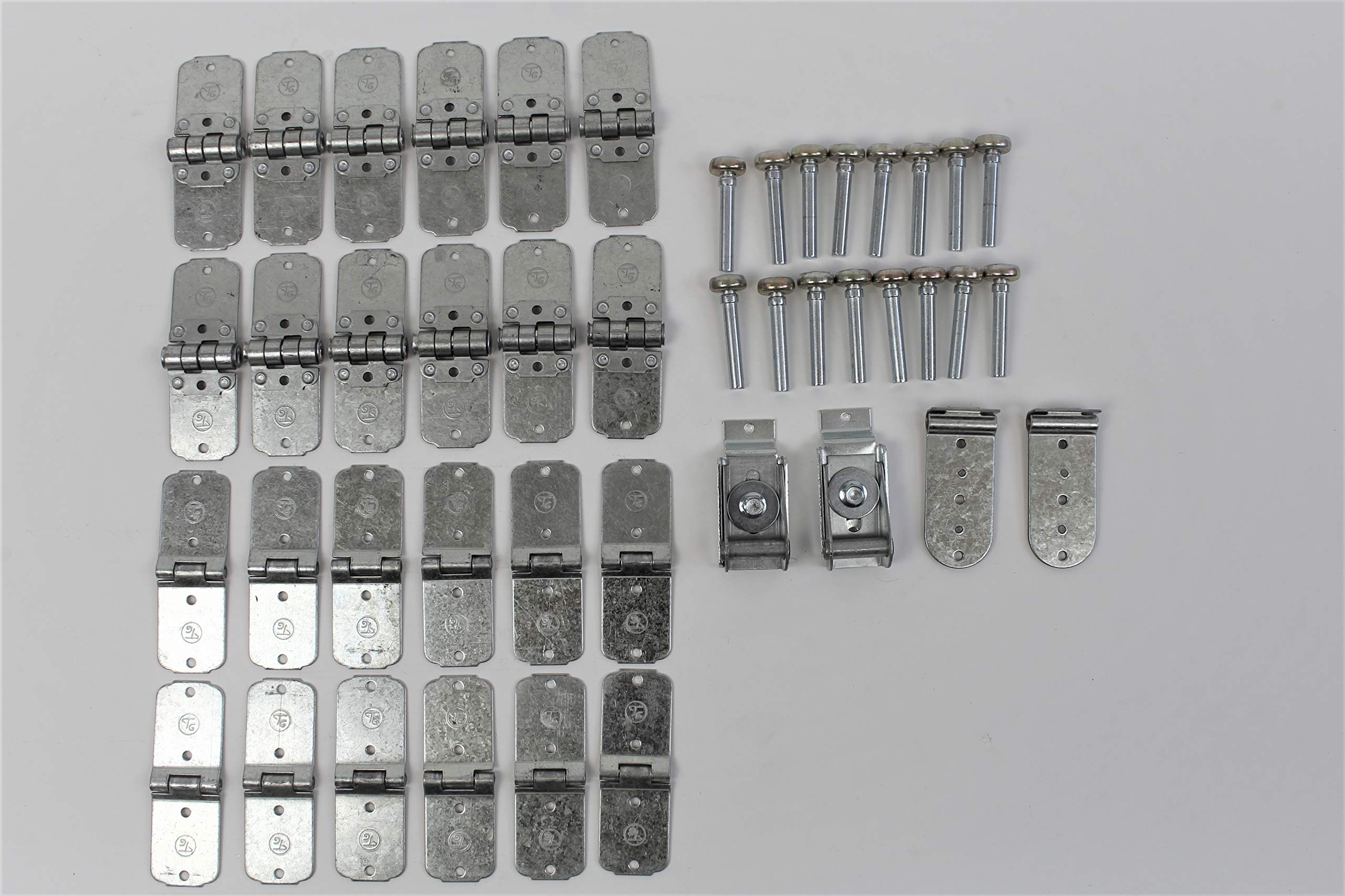 44 Pack Todco Roll Up Door Style Trailer Door Hardware Repair Kit with Hinges & 1
