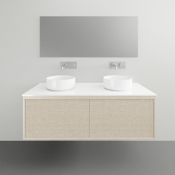 ADP Clifton Vanity - Modern Bathroom Vanity Set with Sink & Mirror, White Gloss Finish - Perfect for Small Bathrooms, Powder Rooms & Guest Baths