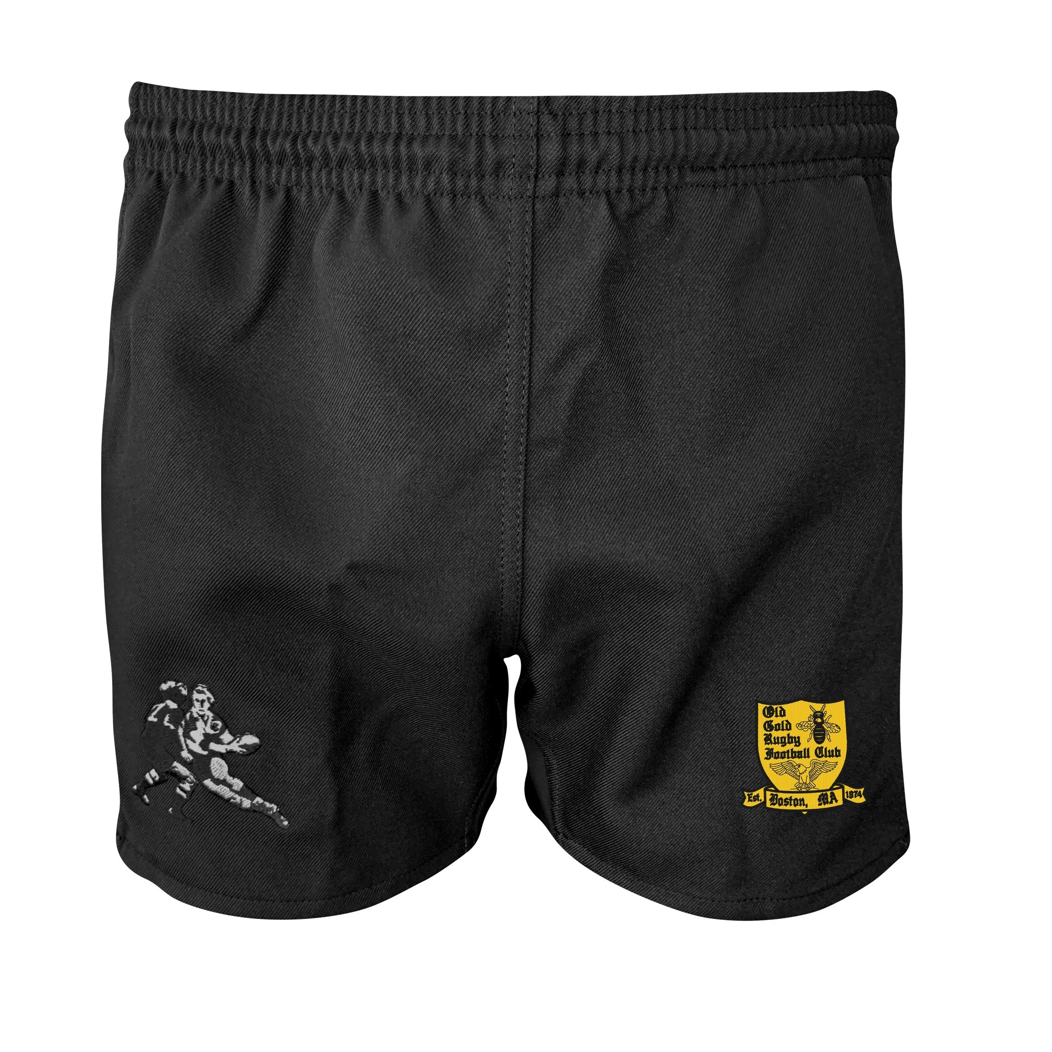 Old Gold RFC RI Pro Power Shorts - High-Performance Workout Shorts for Men, Breathable & Quick-Dry Gym Shorts with Pockets - Perfect for Running, Training & CrossFit
